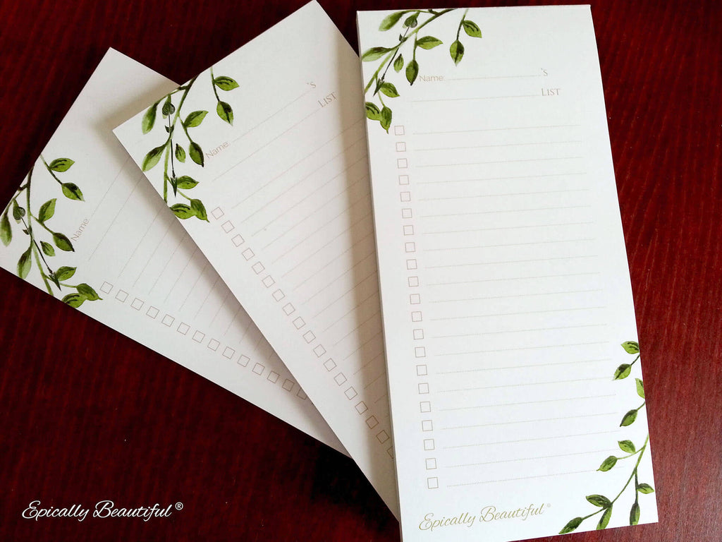 Three Personalise Your Own To Do List Robin Hood Notepads. Real Life Photo