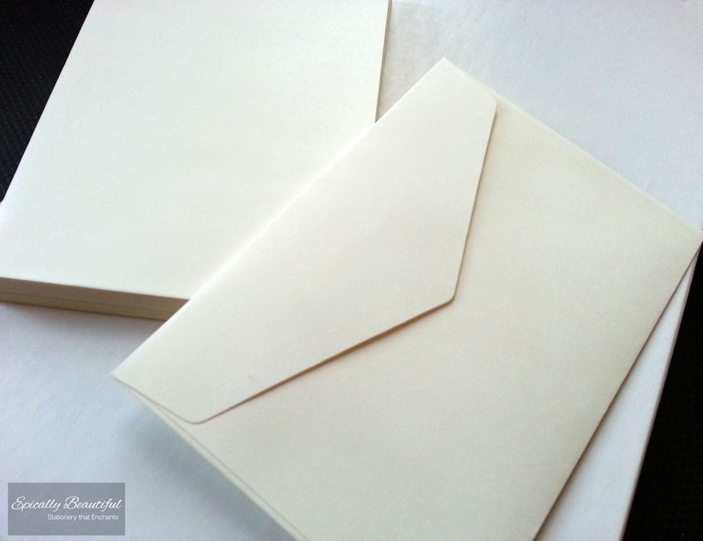 Modern Simplicity Lined Writing Paper. Photo of Accompanying Envelopes.