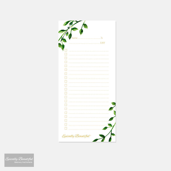 Personalise Your Own To Do List Robin Hood Notepad Full View