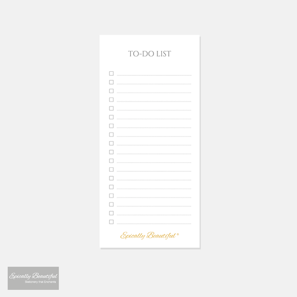 Modern Grey To Do List Notepads Full View